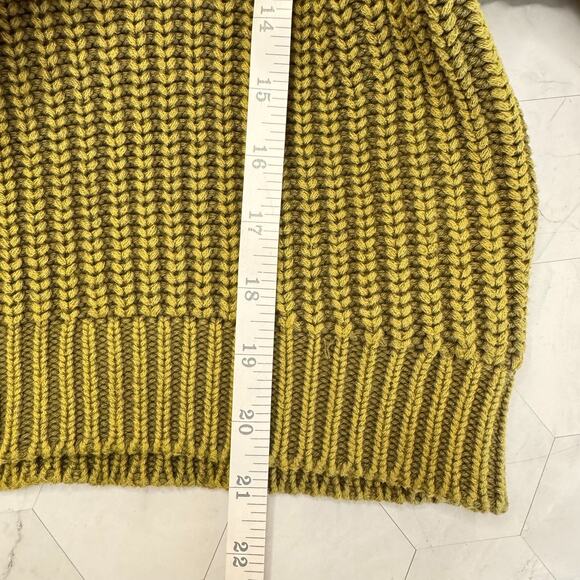 Anthropologie Maeve Mackenzie Chunky Ribbed Moss Green Size S Sweater in EUC - Picture 8 of 10